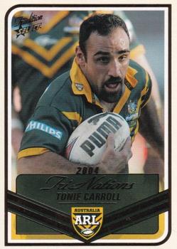 2005 Select Tradition - Australian Tri Nations Squad Members #TN6 Tonie Carroll Front
